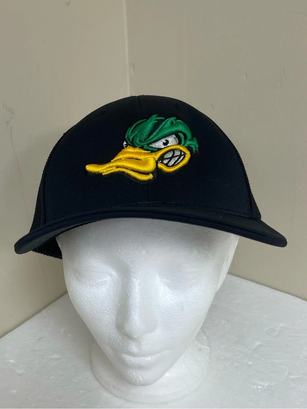 Pacific Headwear Angry Duck Stitched Logo Hat Cap Size L/Xl Black - Picture 1 of 4